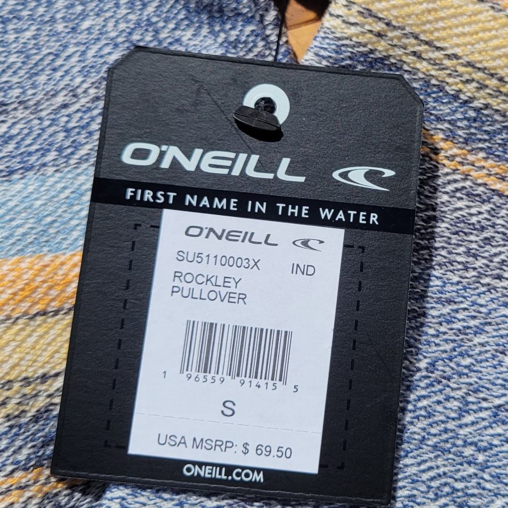 O'Neill Striped Beach Hoodie Rockley Pullover New - Picture 9 of 12